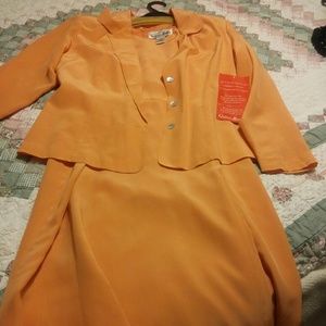Victoria Holly Tangerine ORANGE DRESS TWO PIECE